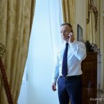 Prezydent pozostaje w kontakcie z Komendantem Głównym PSP