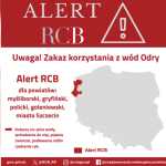 Zakaz korzystania z wód Odry! RCB ostrzega!