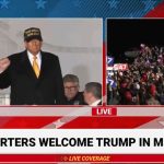 Prosto z Traverse City w Michigan Donald Trump