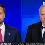 Nowy Jork. Debata kandydatów na wiceprezydenta. JD Vance kontra Tim Walz