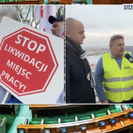 Szczecin: protest przeciwko likwidacji miejsc pracy-manifestacja pocztowców, kolejarzy i energetyków