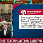Zatrzymanie fana koalicji Tuska. Nisztor: nazwisko Janusza P. miało przyciągnąć inne znane nazwiska