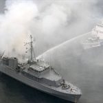 Tragedia z udziałem trałowca. Najpierw pożar, później zatonięcie!