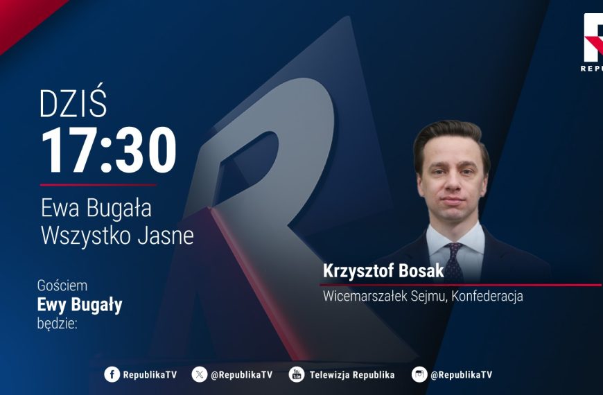 Ewa Bugała zaprasza na rozmowę z Krzysztof Bosakiem!