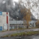 Duży pożar w Zielonej Górze. Jedna osoba z poparzeniami trafiła do szpitala