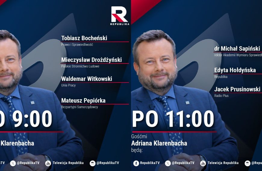 Republika. Poranek i przedpołudnie z Adrianem Klarenbachem