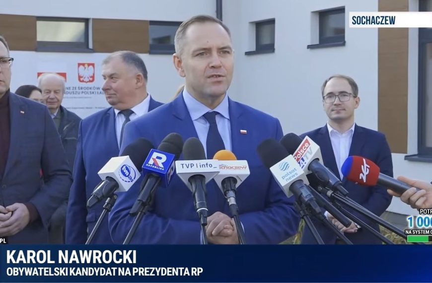 Karol Nawrocki w Sochaczewie: „Nie możemy zapominać o pracownikach terapii zajęciowej”