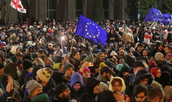 Antyrządowy protest w Tbilisi.&hellip;