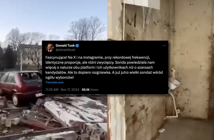 HIT! Powodzianie boją się zimy. Co na to Tusk? Rozczula się nad… sondażem!