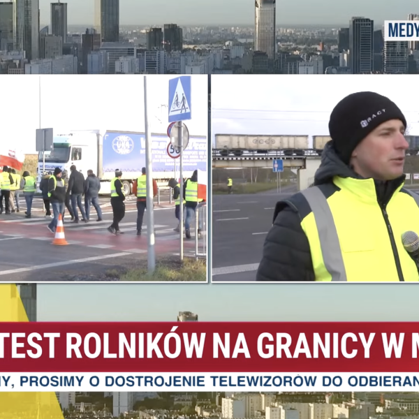 Droga przed granicą w Medyce jest zablokowana. O co chodzi?