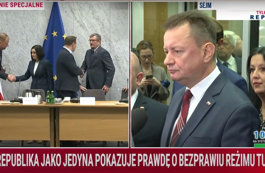 Błaszczak: Zatrzymanie Piotra Poganowskiego to łamanie prawa, pseudo komisja nie ma podstaw