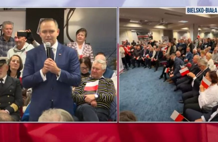 Karol Nawrocki w Bielsku-Białej: „Wartości chrześcijańskie są fundamentem Polski. Nie możemy wyciąć z naszej tożsamości 1000 lat”