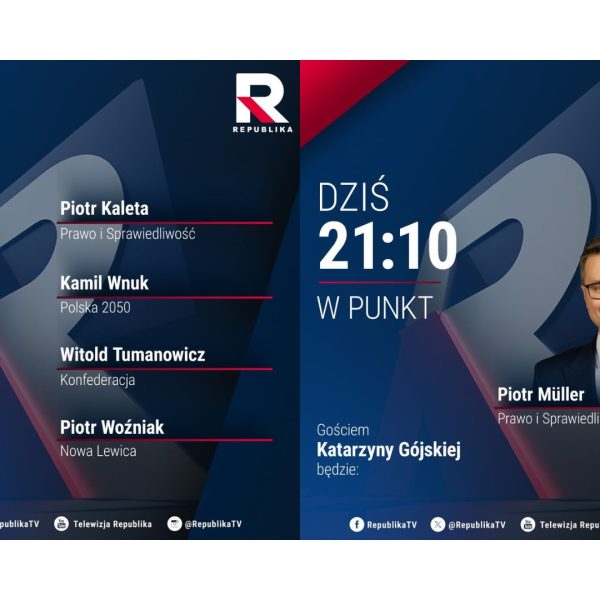 Republika. O godz. 20:20 zapraszamy na W PUNKT
