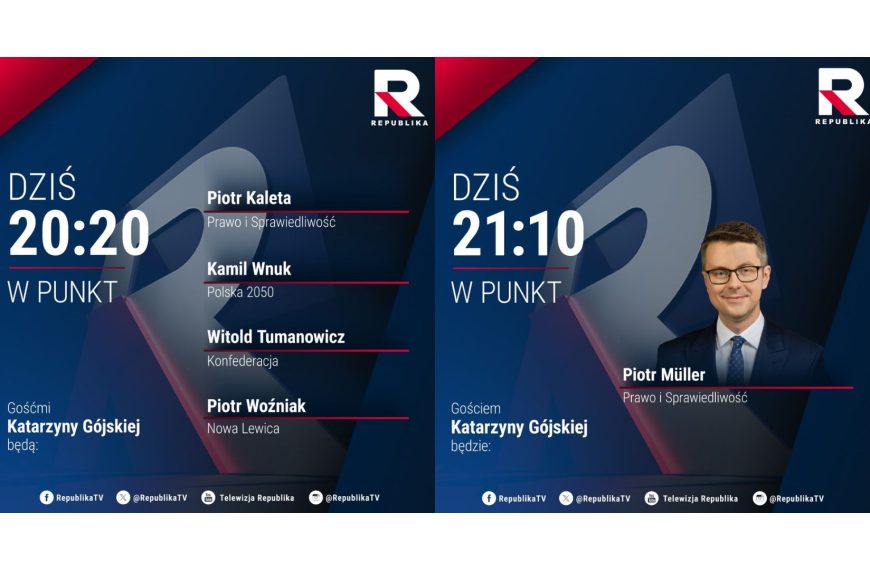 Republika. O godz. 20:20 zapraszamy na W PUNKT