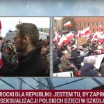 Karol Nawrocki na manifestacji: „NIE dla deprawacji dzieci w polskich szkołach!”